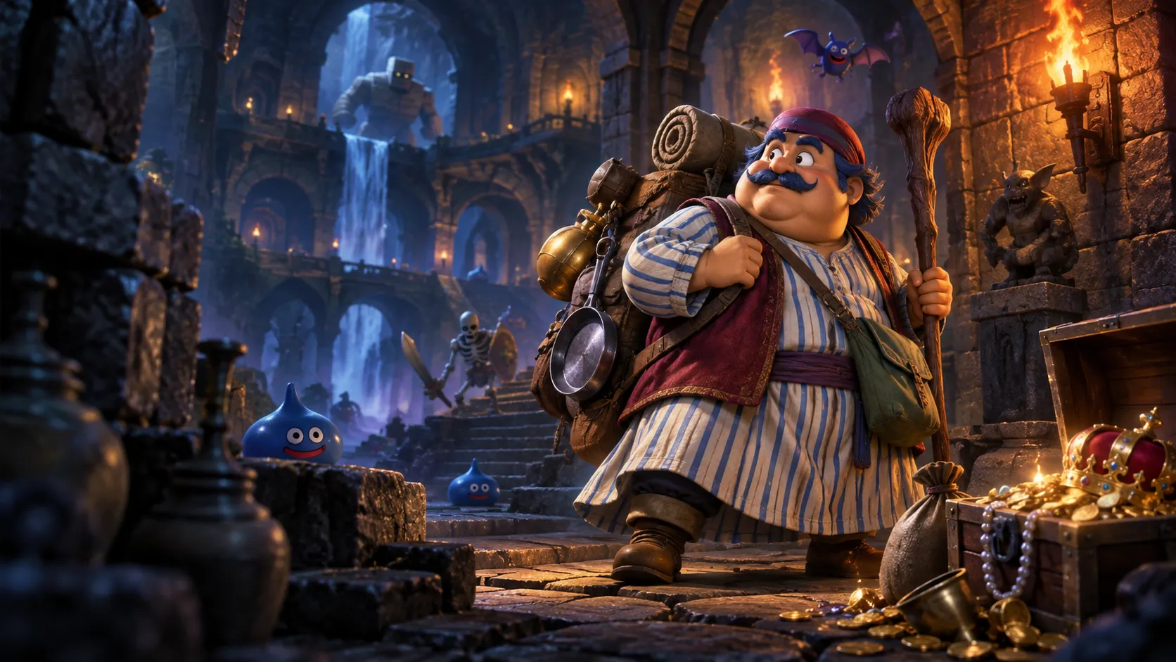 Dragon Quest Heroes: Torneko’s Mystery Dungeon -Classic HD- má launch trailer
