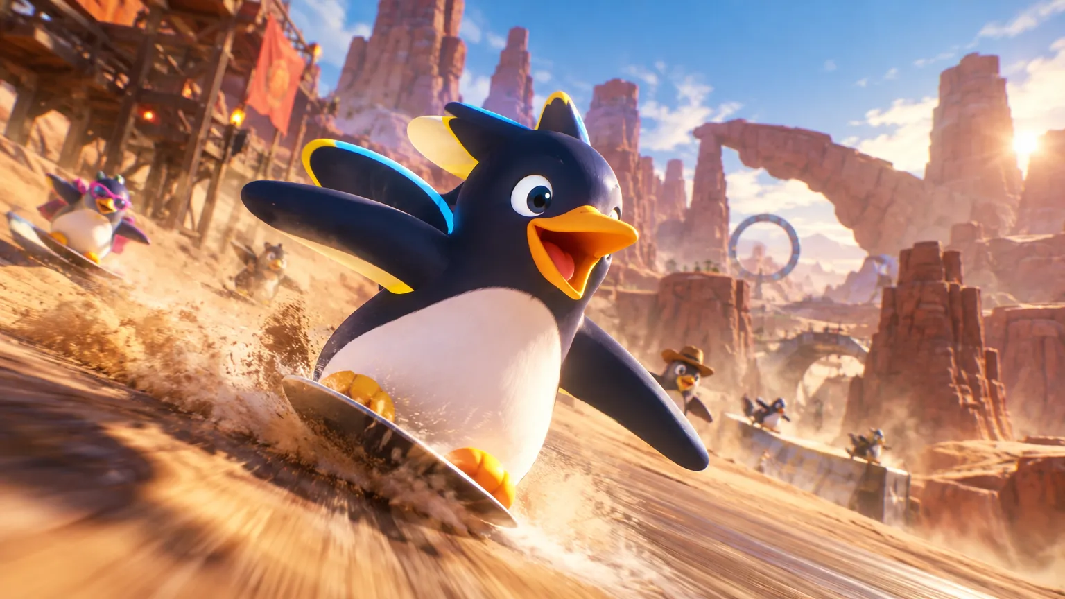 Faaast Penguin dostal trailer FPX: Badlands pro PS5