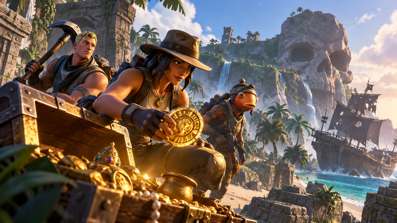 Fortnite zveřejnil gameplay trailer Treasure Hunters