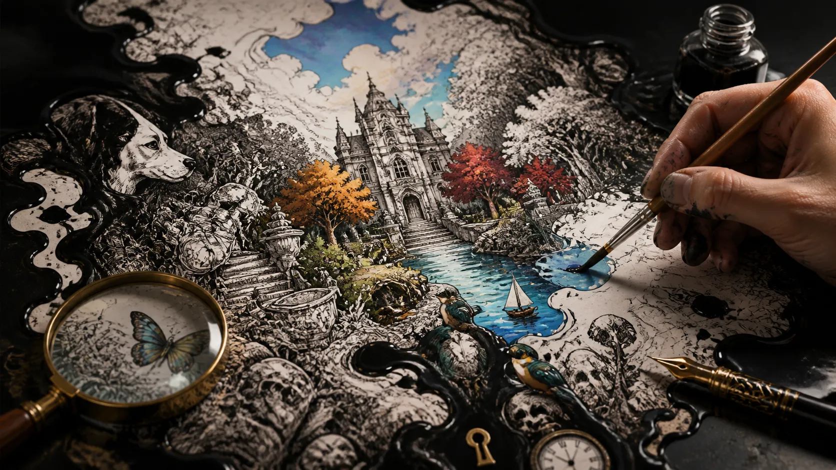 INK ENIGMA: Coloring Hidden Objects dostalo oficiální trailer k předobjednávkám
