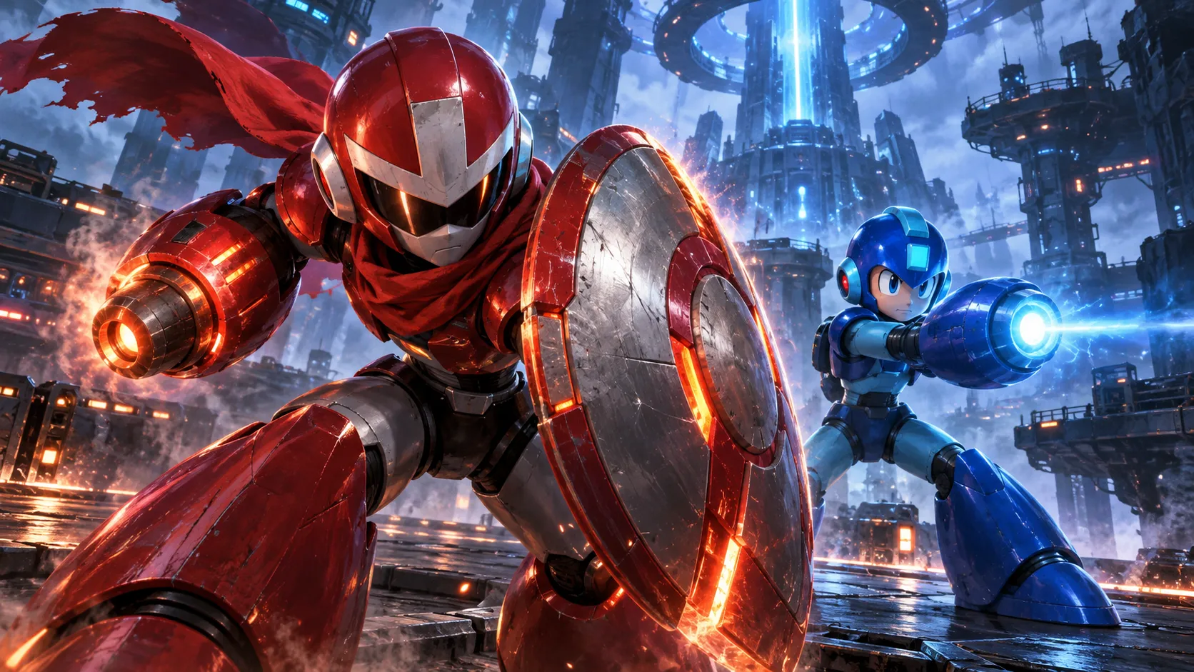Mega Man: Dual Override představuje Proto Mana jako druhého hratelného hrdinu