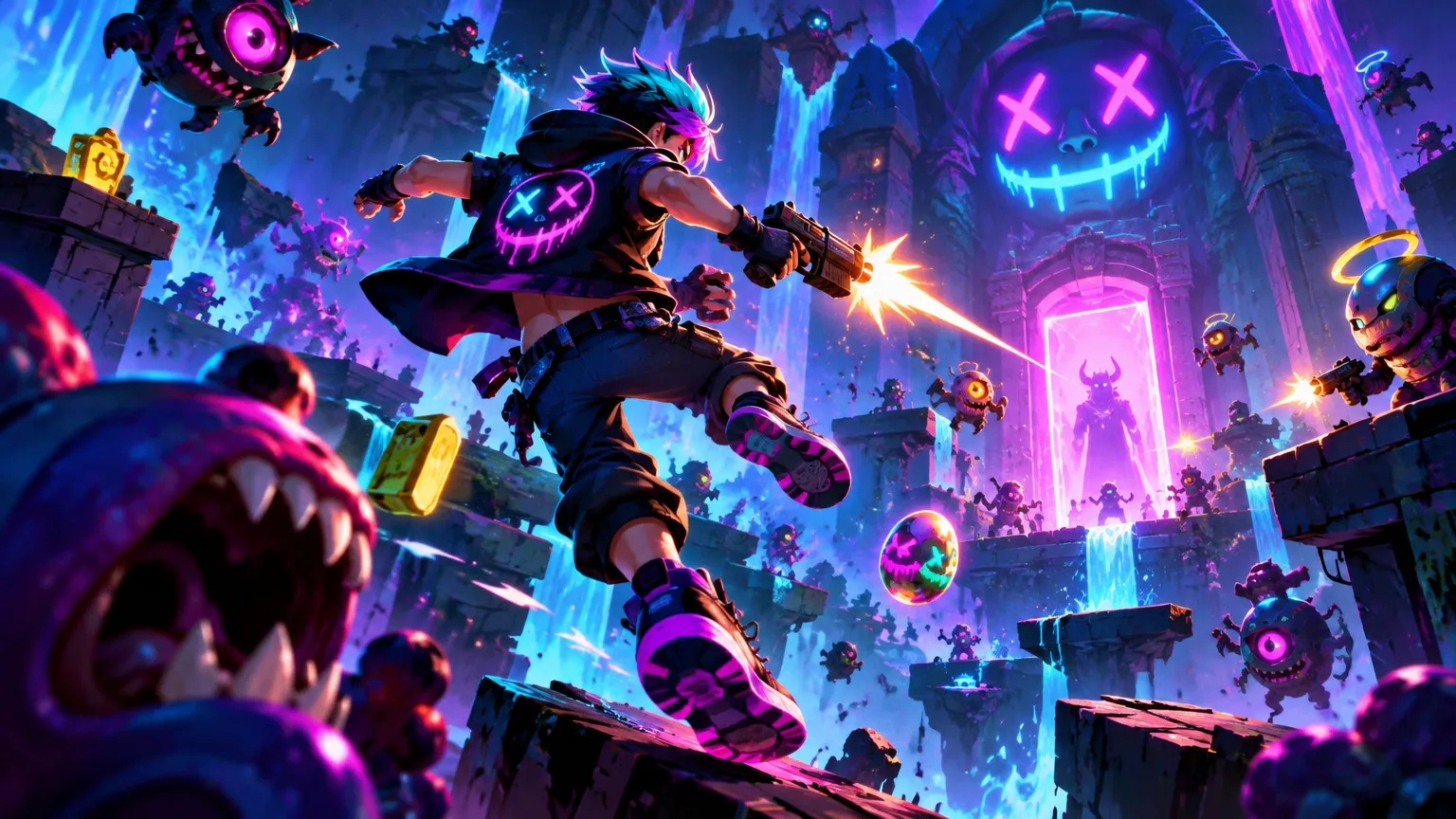 Neon Abyss 2 dostalo launch trailery pro PS5 a Xbox