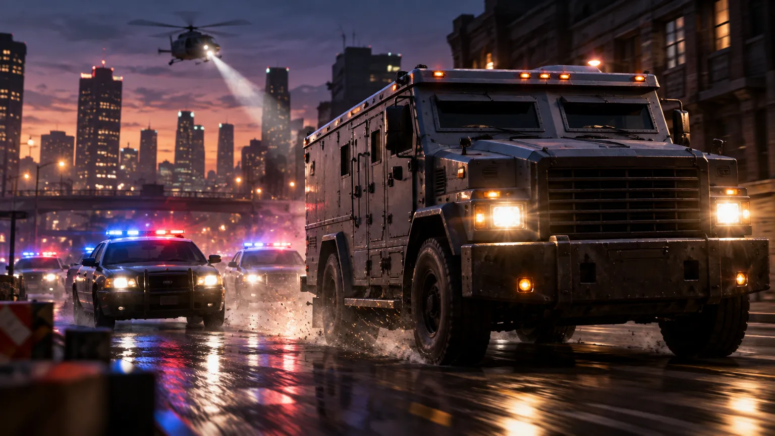 The Precinct dostal trailer k aktualizaci Armored Truck