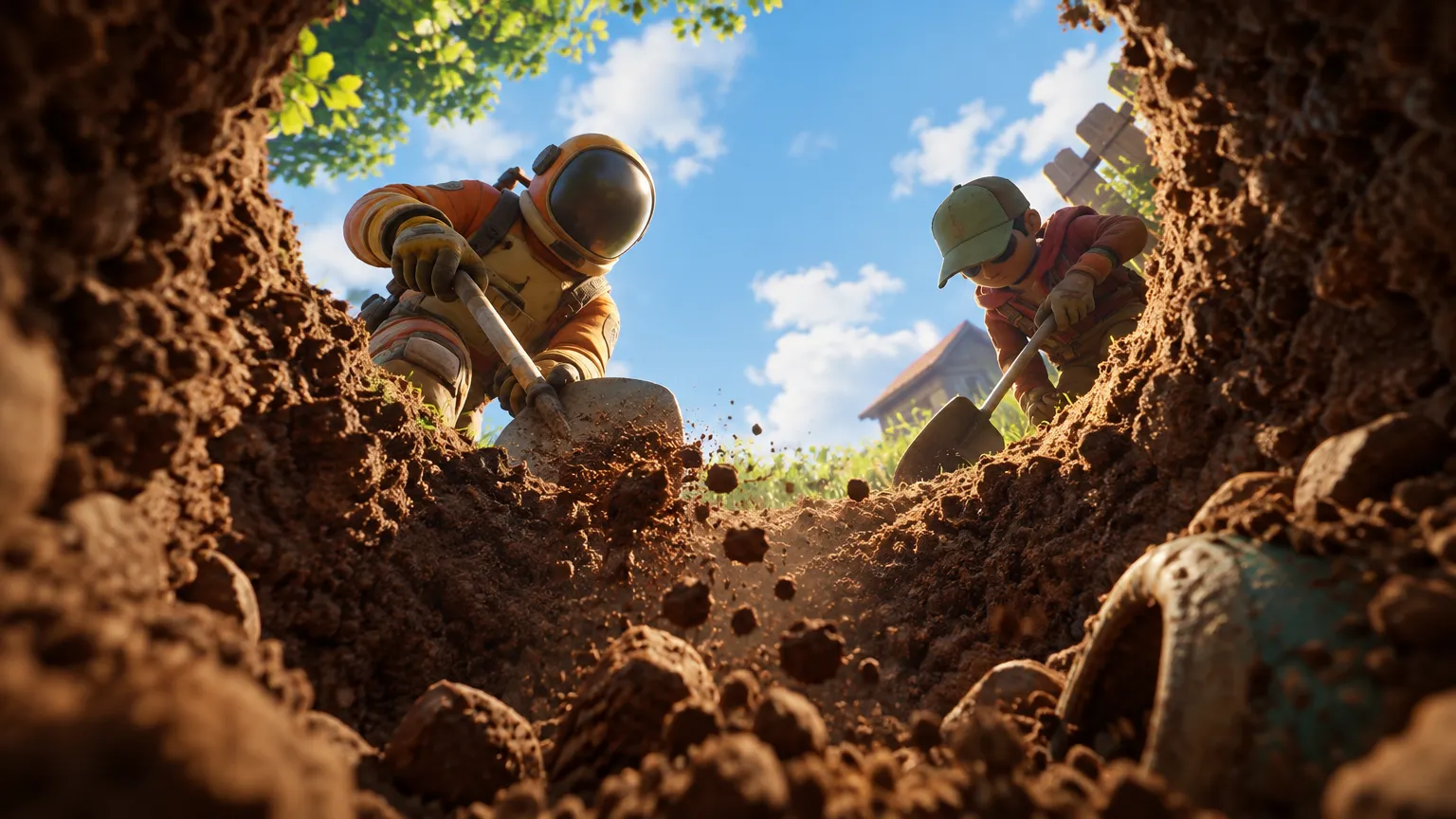 Xbox zveřejnil oznamovací trailer ke hře A Game About Digging A Hole Together